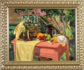 JEANETTE LE GRUE OIL ON CANVAS