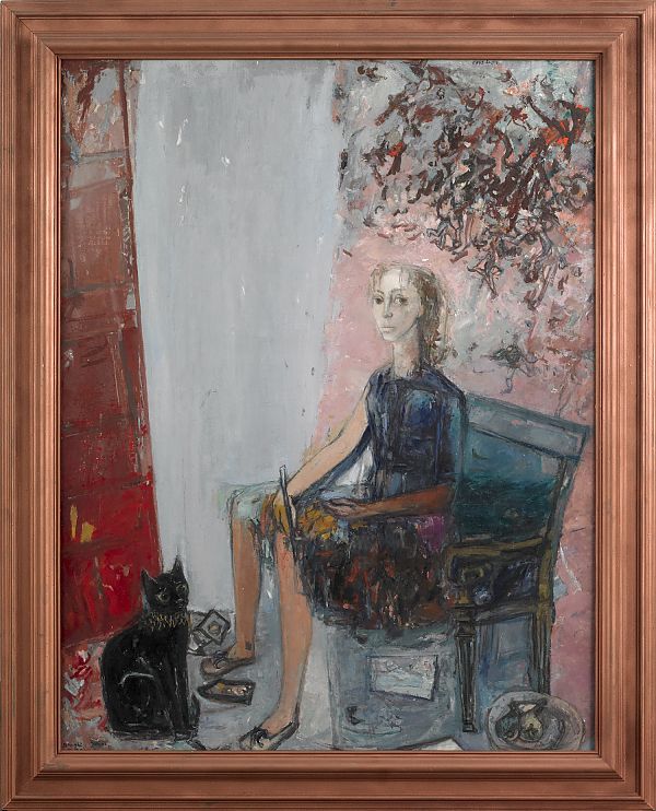 Jeanne Daour (Romanian b. 1914) oil