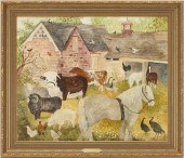 JEANNE DAVIES O/C GENRE PAINTI