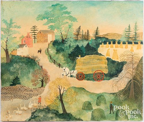 JEANNE DAVIES, OIL ON CANVAS
