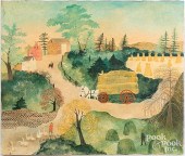JEANNE DAVIES, OIL ON CANVAS L