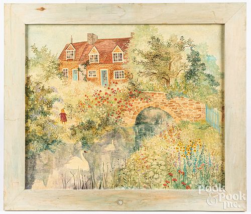 JEANNE DAVIES OIL ON CANVAS COUNTRY