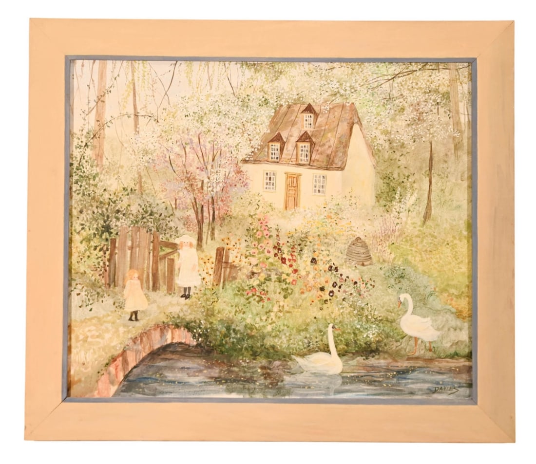 JEANNE DAVIES SIGNED OIL PAINTING