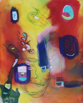 JEFF BARRETT (20TH C.) ABSTRAC