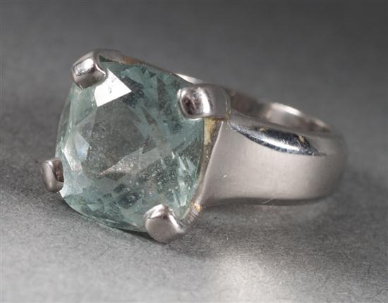 Jeff Cooper platinum and aquamarine