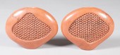 JEFF MARGOLIN PAIR OF PINK CER