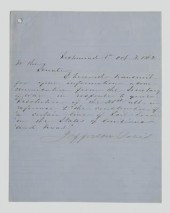 Jefferson Davis 1862 correspon