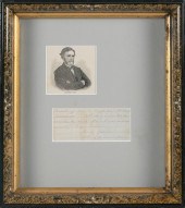 JEFFERSON DAVIS ALS FRAMED 15”