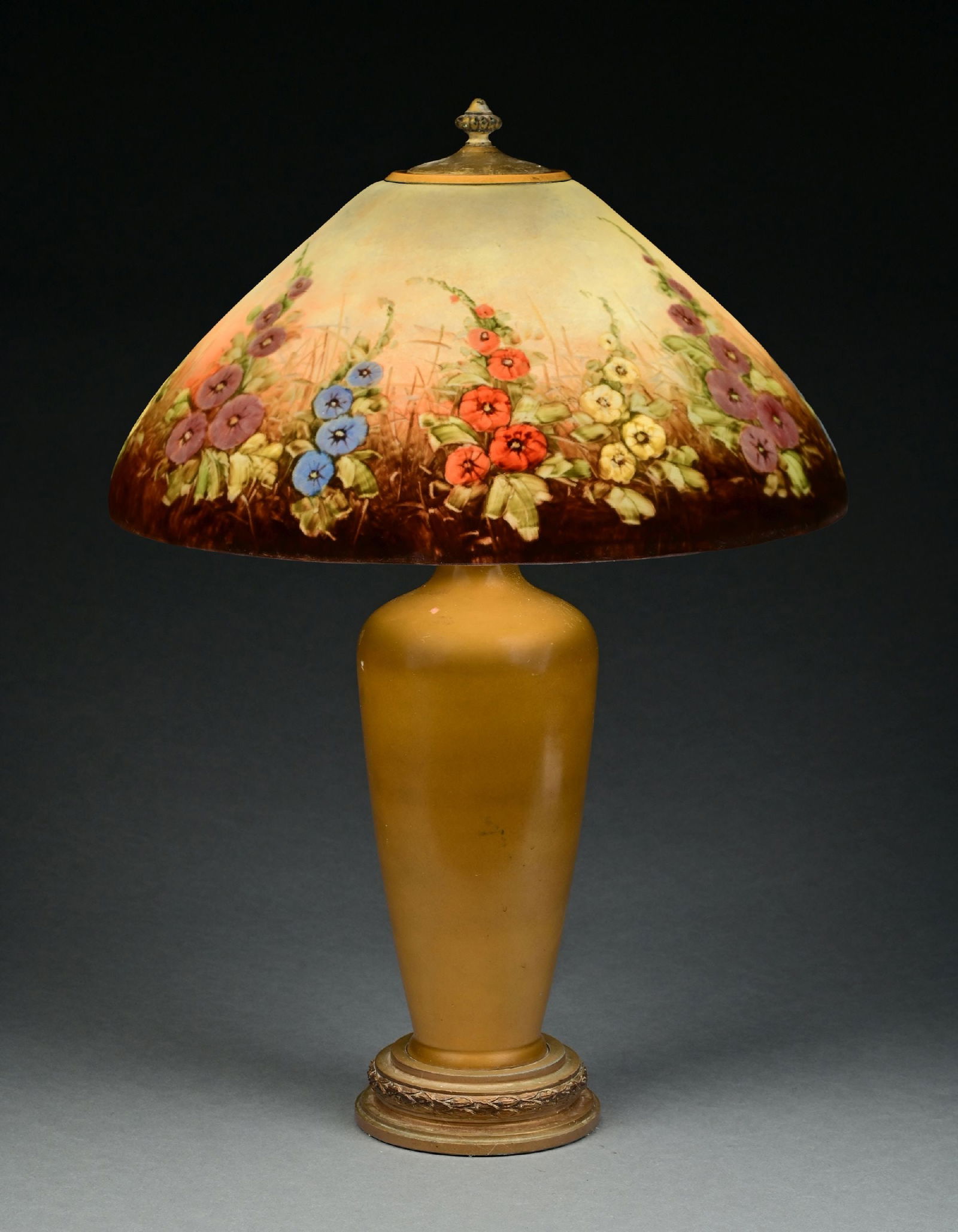 JEFFERSON REVERSE PAINTED HOLLYHOCK