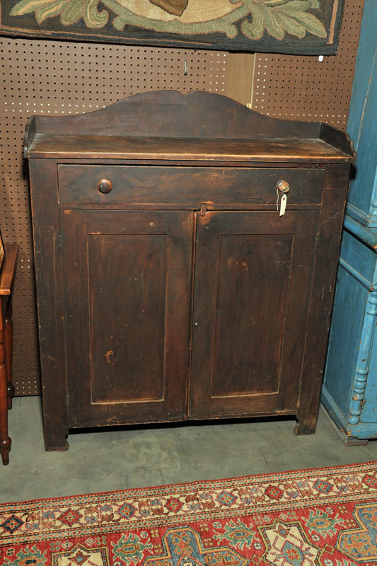 JELLY CUPBOARD. Brown painted