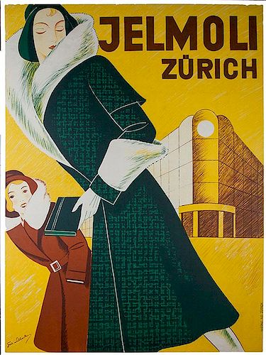 JELMOLI: ZURICHSilbeutein, Frete.