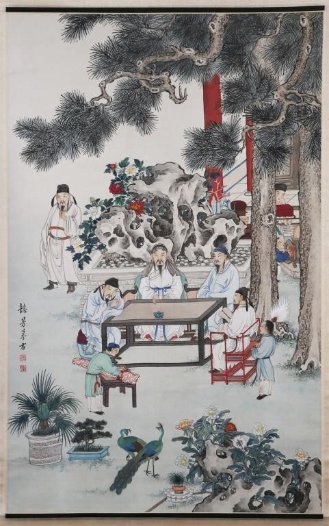JEN YE FENG, FINE CHINESE SCROLL