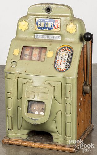 JENNINGS CLUB CHIEF 5-CENT SLOT