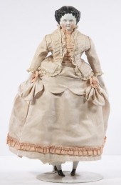 JENNY LIND CHINA HEAD DOLL Lat