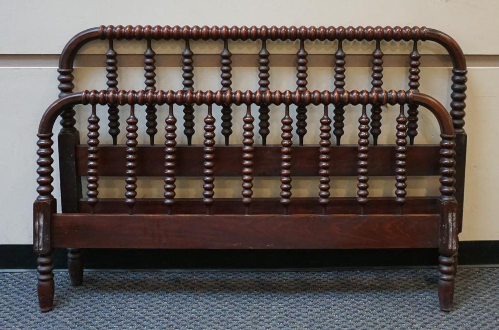 JENNY LIND STYLE TURNED MAHOGANY