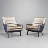 JENS RISOM, PAIR A-CHAIRS 1960