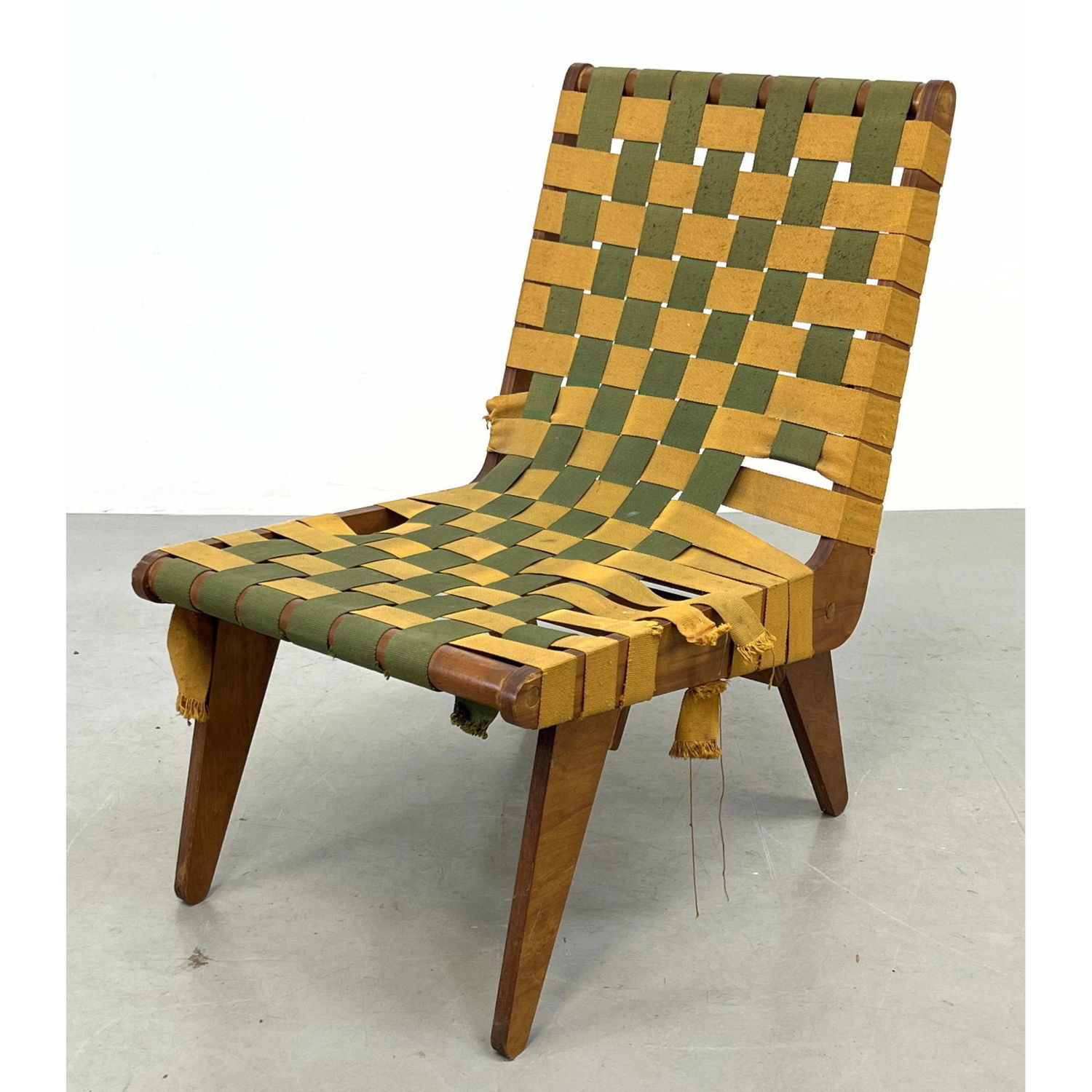 Jens Risom Style Low Lounge Chair.