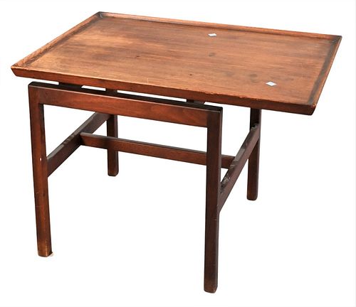 JENS RISOM WALNUT FLOATING TOP SIDE