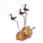 JERE "SANDPIPERS ON ROCK", MET