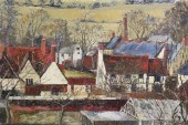 Jeremy King (1933-) oil on boa