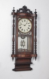JEROME & CO. INLAID WALL CLOCK