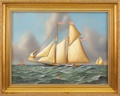 JEROME HOWES OIL ON BOARD "POR
