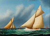 JEROME HOWES OIL ON BOARD "PUR