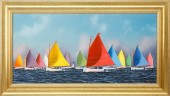 JEROME HOWES OIL ON CANVAS "RA