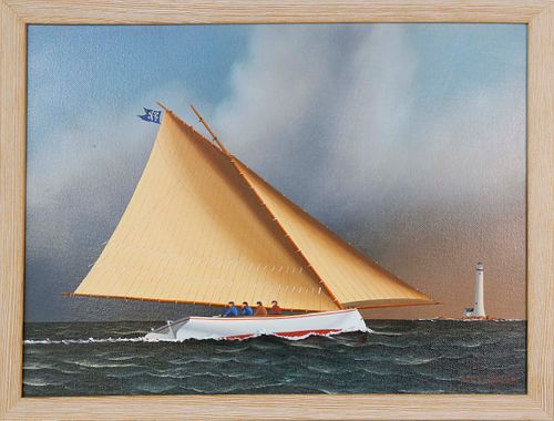 JEROME HOWES OIL ON CANVAS "AT