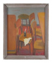 JERRY MEATYARD, OIL ON CANVASO