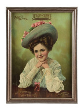JERSEY-CREME SIGN W/ WOMAN GRP