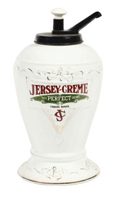 JERSEY-CREME SYRUP DISPENSER.<