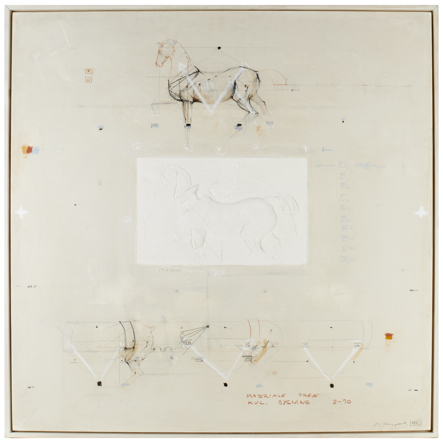 JES FOMSGAARD, LARGE MIXED MEDIA ON