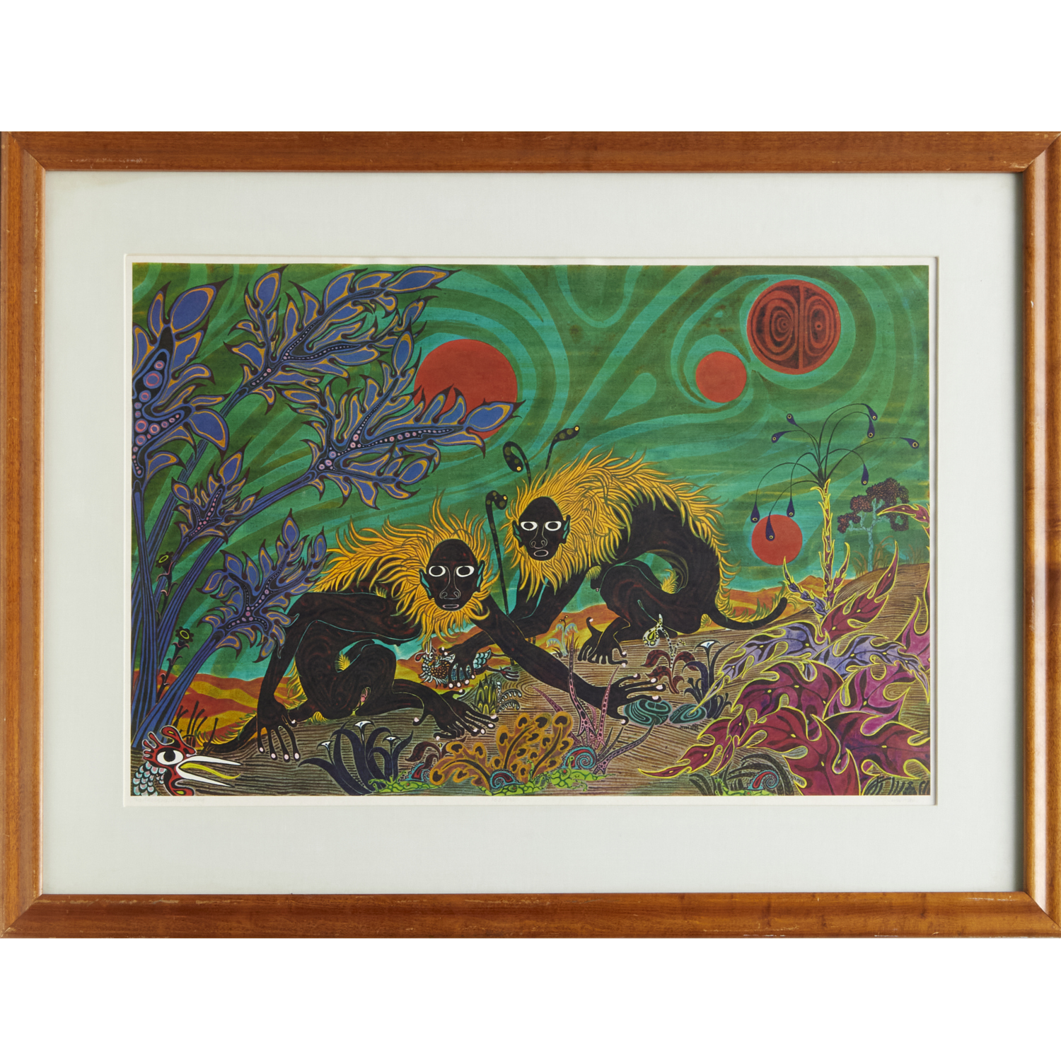 JESSE ALLEN, COLOR LITHOGRAPH, 1968