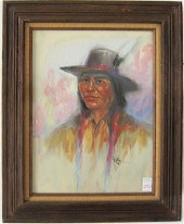 JESSE DUBOIS PASTEL ON PAPER M