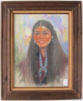JESSE DUBOIS PASTEL ON PAPER M