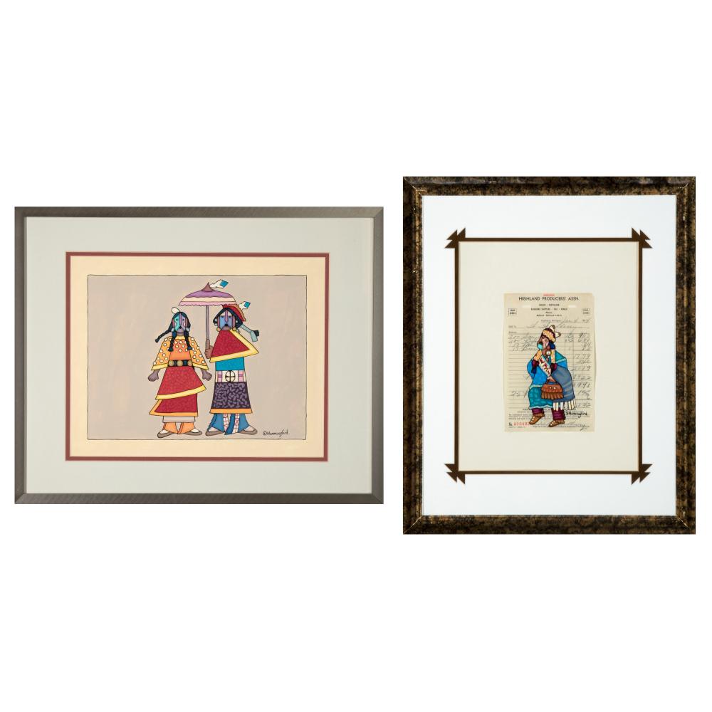 JESSE HUMMINGBIRD, PAIR OF