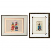 JESSE HUMMINGBIRD, PAIR OF PAI
