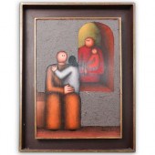 JESUS LEWIS (MEXICAN) OIL ON B