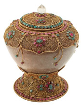 JEWEL-ENCRUSTED &AMP; GILT FIL