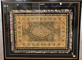 JEWELED PERSIAN FRAMED THROW R