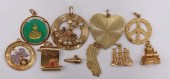 JEWELRY. (10) ASSORTED 14KT GO