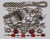 JEWELRY. (10) PCS. OF SILVER J