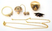 JEWELRY: 10k mounting with no