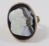 JEWELRY. 10KT GOLD PHILOSOPHER