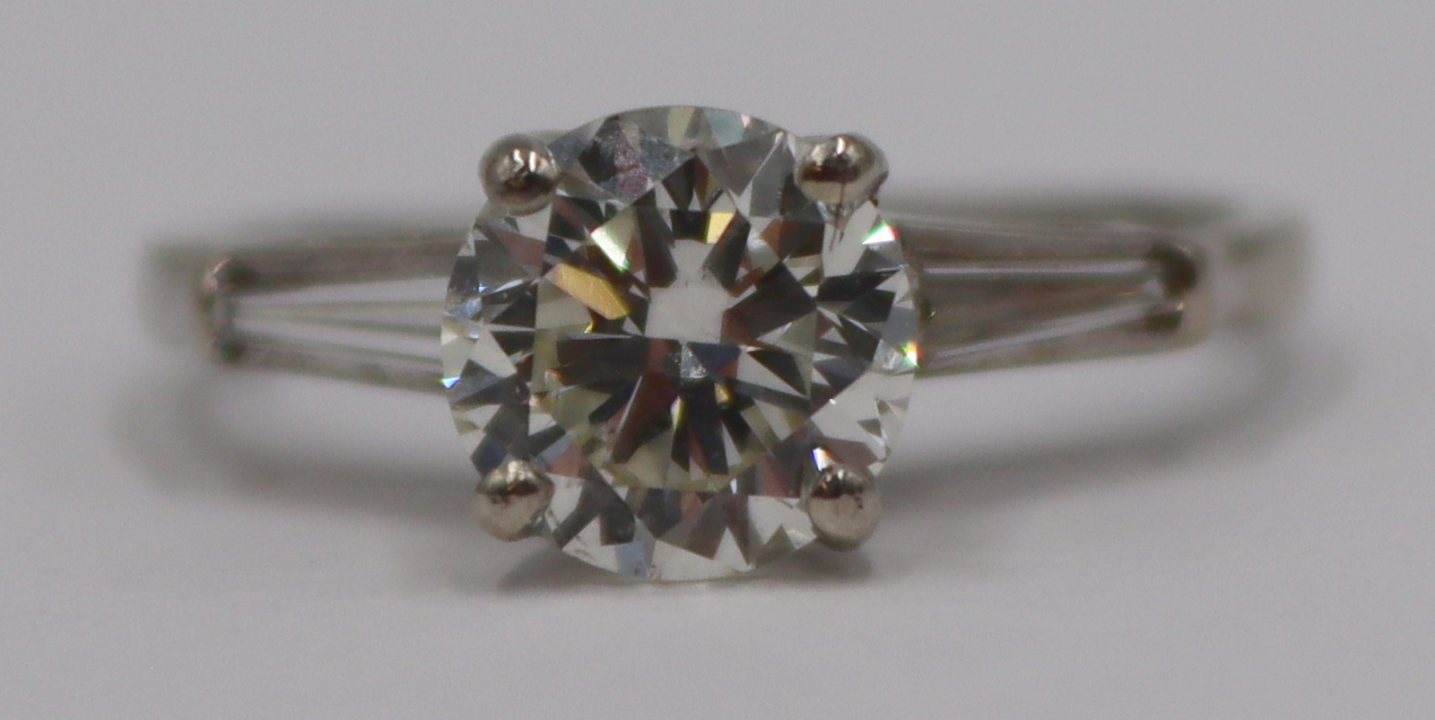 JEWELRY. 1.39CT RBC DIAMOND, GIA