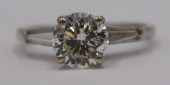 JEWELRY. 1.39CT RBC DIAMOND, G