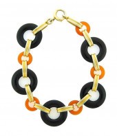 JEWELRY: 14K ART DECO STYLE ON