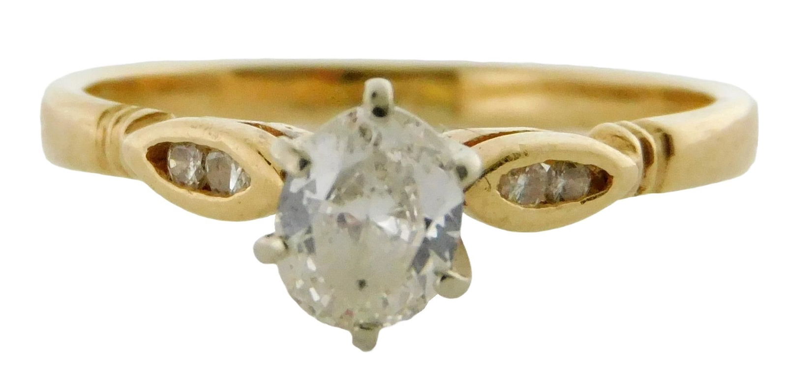 JEWELRY: 14K DIAMOND ENGAGEMENT