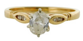 JEWELRY: 14K DIAMOND ENGAGEMEN